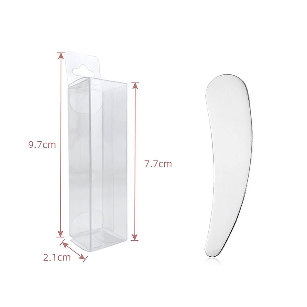 1 Piece Stainless Steel Skincare Spatula Reusable Lotion Cream Applicator for Makeup Eye Cream Sampling Mixing Beauty Tools