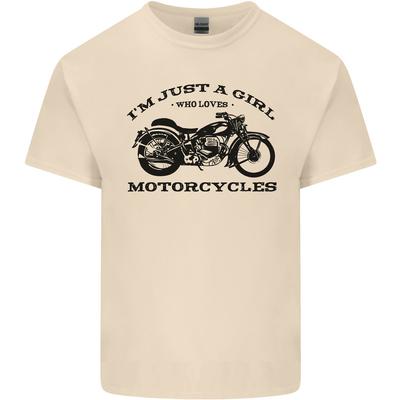 A Girl Who Loves Motorcycles Biker Mens Light Cotton T-Shirt Unisex T-Shirt