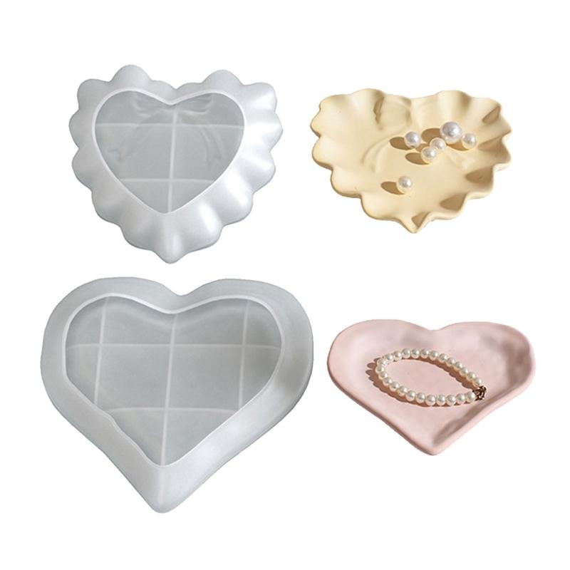 Quadratische und Herzform Silikon Tablettform Kreative Tablettformen für DIY Basteln Harz Seifenherstellung Kunstprojekte