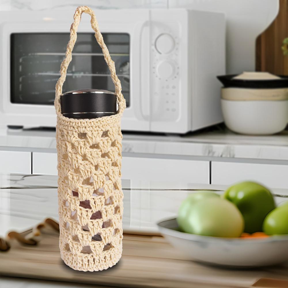 Ručně vyrobený návlek na kelímek na vodu Opakovaně použitelný sáček na kelímek Příslušenství Obal na láhev na vodu