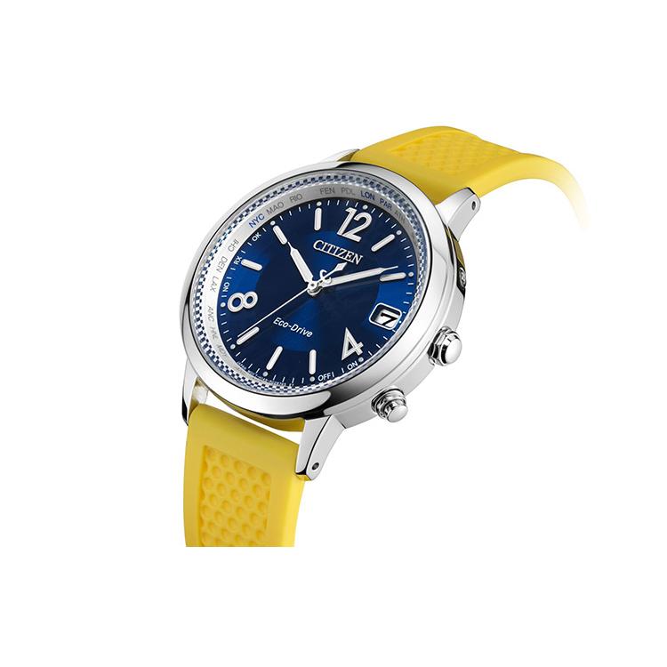 Citizen C Collection 50m Water Resistant Light Powered Quartz Movement Rubber Band Strap Watch CB1101-03L