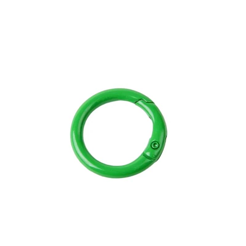 5-10pcs 9 Colors Metal O Rings Spring Clasp Openable Round Carabiner Keychain Clips Hook Dog Chain DIY Jewelry Buckles Connector
