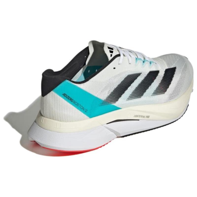 Adidas Adizero Boston 12 White Light Aqua Sneakers ID4237