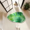 Toilet Entrance Absorbent Floor Mat Plantain Leaf Diatom Mud Bathroom Floor Mat Shower Room Washbasin Quick Drying Non-Slip Mat