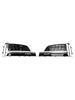 2PCS Front Bumper Fog Light Grille Cover Trim Fit S5 A5 S-Line 2018-2019