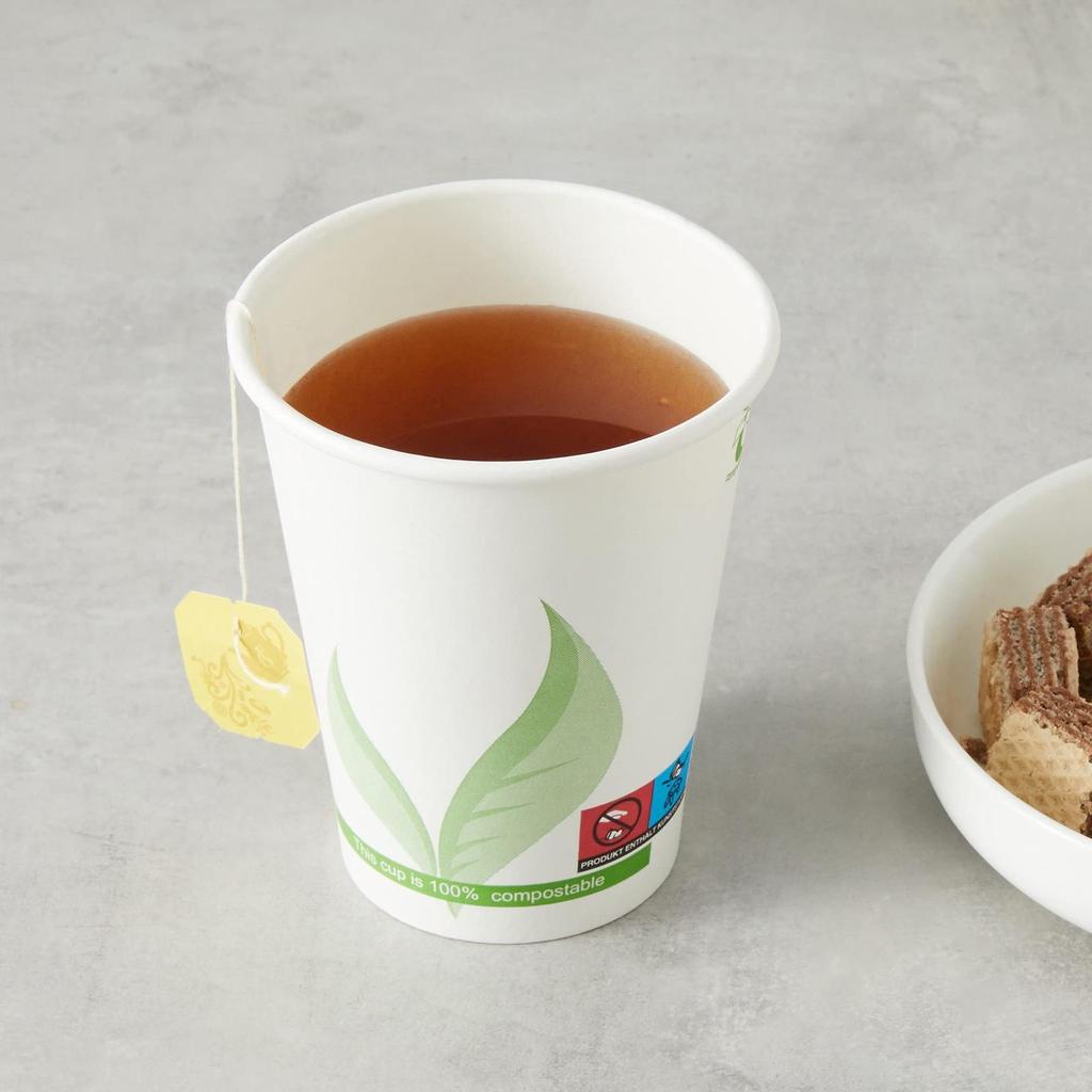 Disposable Coffee Cups, Beverage Drinking Water Juice Cups for Cafe, Picnic, Hotel, Shop