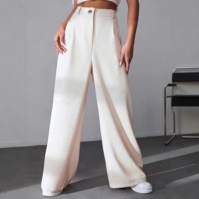 2025 Hose im neuen Stil, modische einfarbige Anzughose, Freizeithose, gerade Hose für Damen