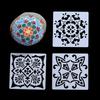 Versatile Mandalas Design Stencils For Artistic Expression Decoration Projects PET Templates With Precise Cutout Shapes