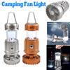 1500mAh LED Campingventilator USB Wiederaufladbar Tragbar Hängender Zeltventilator Licht Elektrischer Ventilator Solarbetriebener Campingventilator mit LED-Licht