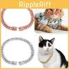 Trendy Hip-hop Style Gold Dog Collar Necklace With Rhinestones