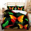 Hochwertiges High-End Premium Bettwäsche-Set Aquarell Schmetterling Insektenmuster Doppelbettbezüge Bett Bettzimmer Bequemer Bettbezug 20x240 Bett