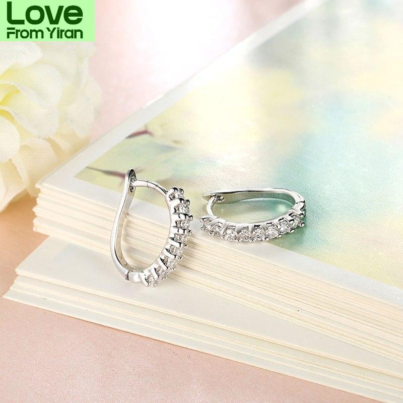 Bridal Bridal Jewelry Cubic Women Zircon Stone Stud Earrings Bohemian Ladies Gold Color Color Crystal Stone Earrings Accessories High QualityTrendy