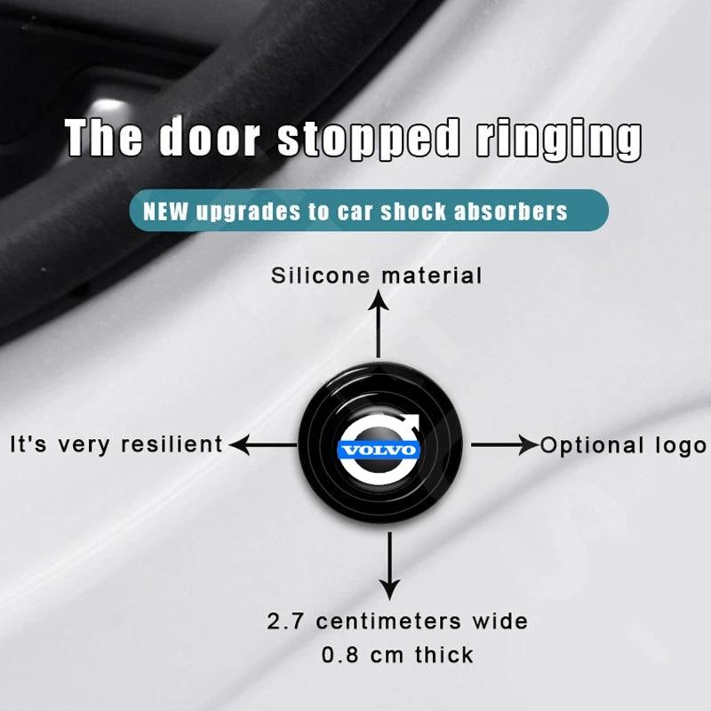 For Volvo Car Door Anti-shock Silicone Pad Anti-collision Soundproof Shock For XC60 S60 S80 XC90 V60 XC40 C40 S40 Accessories
