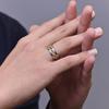 Simple 8mm Fashion Gold&Silver Color Stainless Steel Rings Classic Engagement Wedding Rings for Women and Men Jewelry