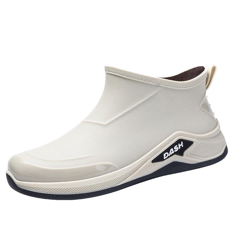 Rain Boots, Men's Shoes, Rainproof and Waterproof Shoes, Short Mid Length Rain Boots, Water Boots, Work Rubber Shoes