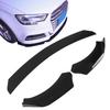 4PCS Front Bumper Lip Kit Spoiler Splitter Fourpart Form for Car Modification Front Bumper  (Glossy Black )
