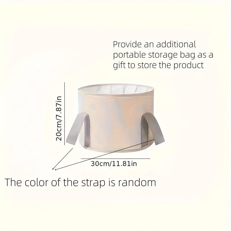 

Роскошная портативная складная ванночка для ног, с контролем температуры, не требует питания, материал PEVA, без запаха, идеально подходит для домашнего ухода за здоровьем и путешествий