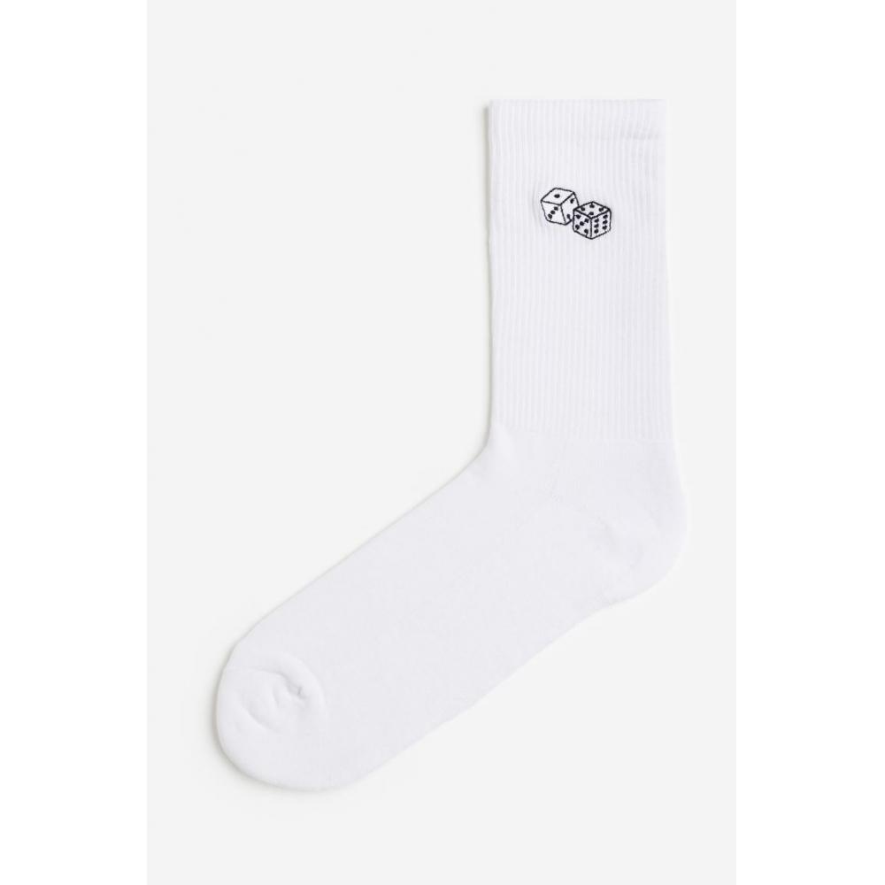 

Носки HM, белые кубики
