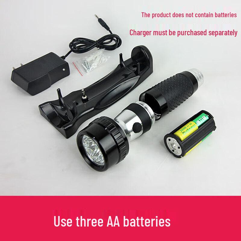 Wall-mounted LED Rechargeable Emergency Flashlight