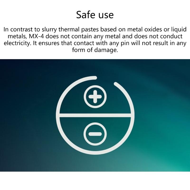 MX4 Thermal Paste Efficient Heat Conductivity Paste 4g For Universal Use In PC And Laptops MX-4