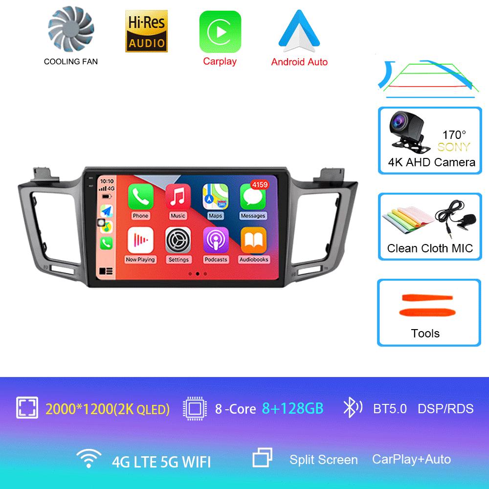 Android 14 For Toyota RAV4 RAV 4 2012-2018 Car Radio Multimedia Video Player Year QLED DSP GPS SIM 4G Navigation Audio 2din