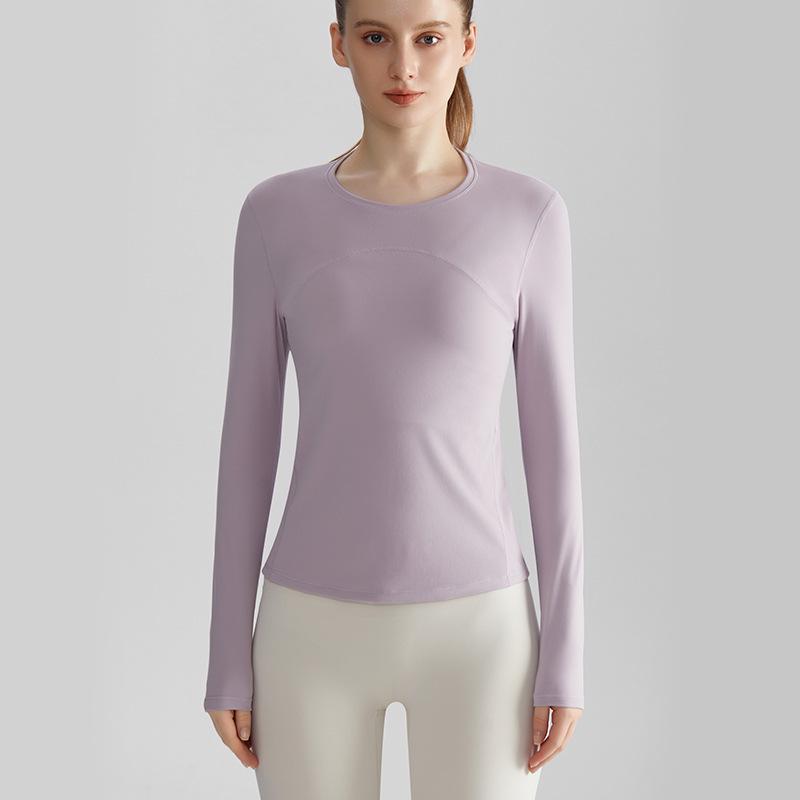 LAHN Women's Slimming Quick-Dry Long-Sleeve Sports Top - Breathable Outdoor Fitness & Yoga Wear