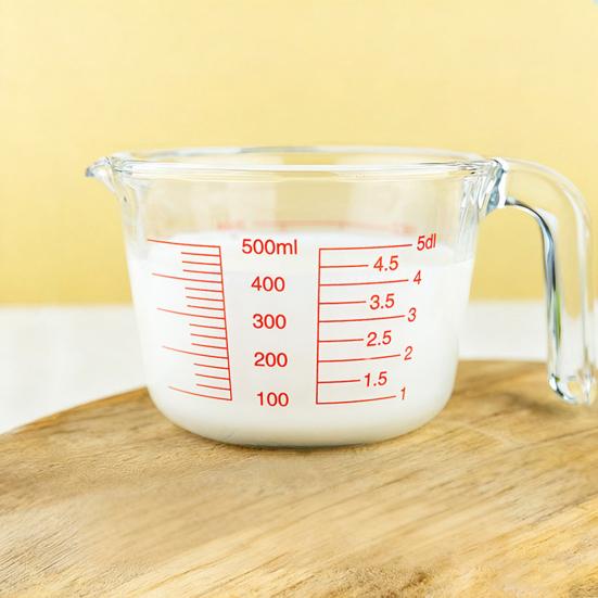 Glass Measuring Cup With Spout 500Ml Heat-Resistant Kitchen Measuring Tool Microwave Safe