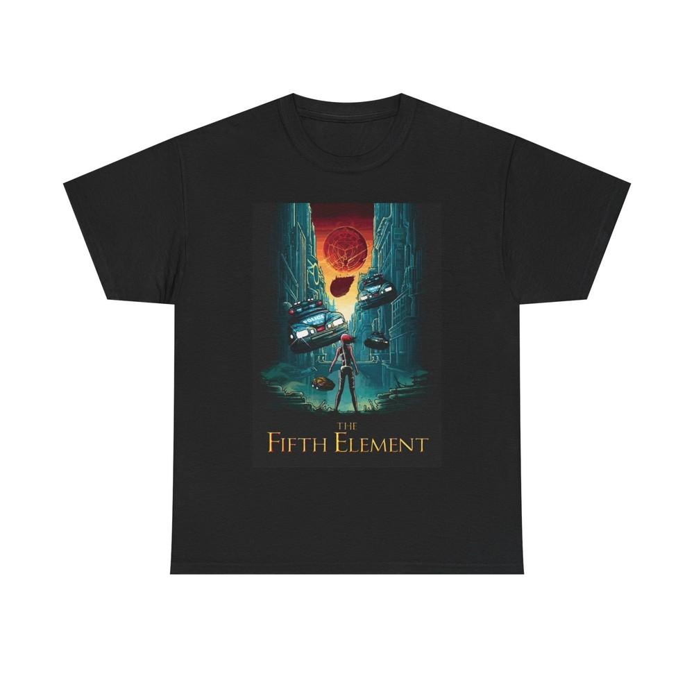The Fifth Element Tshirt Vintage SCI FI Retro Movie Unisex Heavy Cotton Tee Unisex T-Shirt S