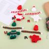 1Set Dollhouse Mini Knitted Sweater Hat Scarf Shoes Christmas 5Cm Doll Clothes Dolls Accessories