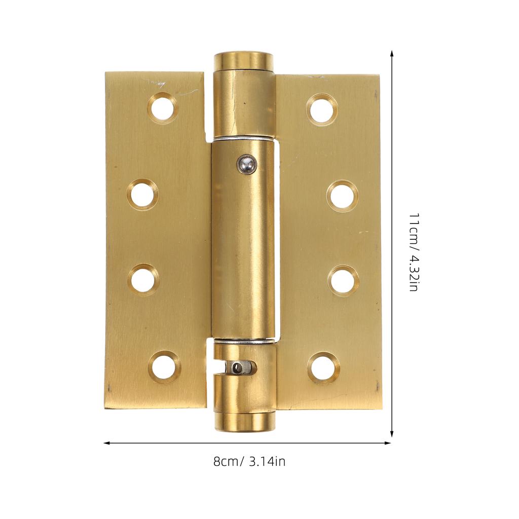 2Pcs Self Closing Hinges for Doors Heavy Duty Spring Hinge Auto Close Mechanism for Wood Screen Doors Basement Bathroom Cabinet