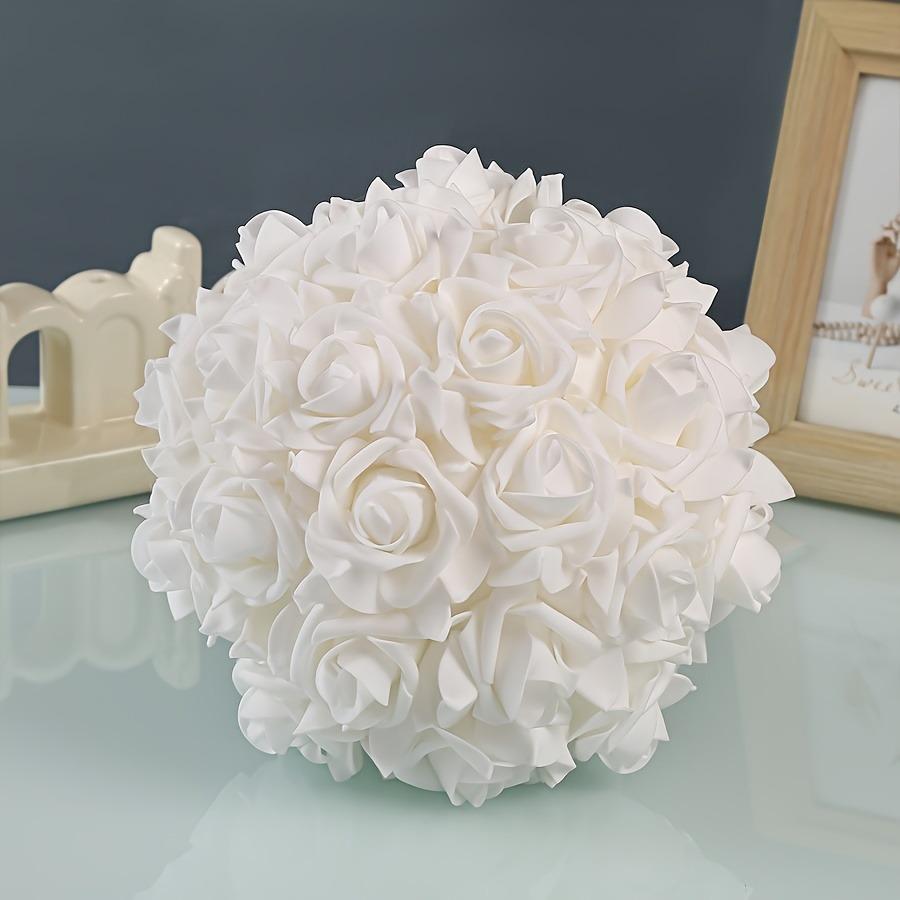 1 pure white rose bride bridesmaid wedding photography props simulated flower