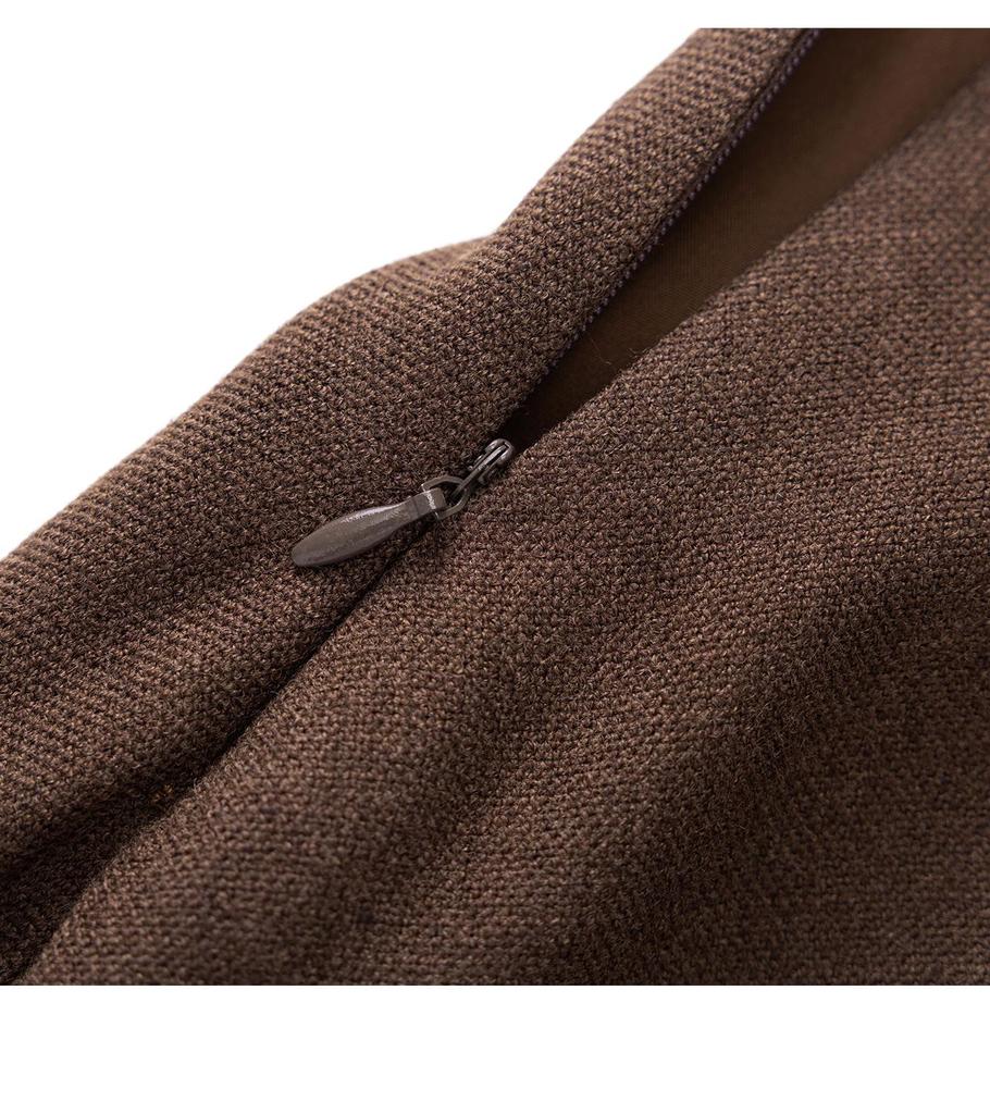 Elegant Waist-Cinched V-Neck Vest + Skirt Two-Piece Set for Women - Autumn/Winter New Arrival