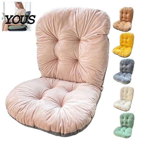 Seat Cushion with Ties Chair Back Support, Cozy Plush Dining Pad Straps Ties, Soft Warm for Office Chairs Ergonomic