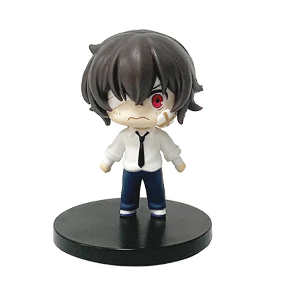 NOWA Figurka Anime Bungou Stray Dogs 7cm Kawaii Dazai Osamu Figurka Akcji Urocza Nakahara Chuuya Figurka Model Kolekcjonerski z PVC Lalka