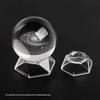Transparent Acrylic Rhombus Crystal Ball Display Stand Ornament