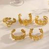 European and American fashion boasting bracelet design sense snake-shaped women's bracelet flower light luxury arm ring jewelry
