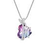 Iridescent Ocean Heart Butterfly Necklace - European & American Fashion Mother's Day Gift