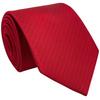 (RETREEZ) RETREEZ Micro Herringbone Stripe Woven Microfiber Men's Tie - Red