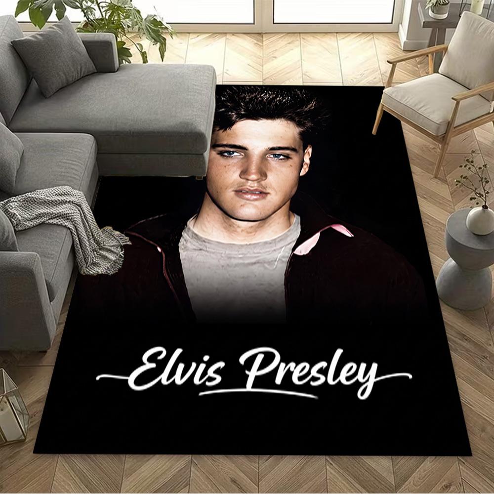 Elvis Presley's Legacy Carpet Suitable for Playrooms Foyer Bedrooms Dining Room Anti-slip Rug Anime Office Decor Birthday/Christmas Gift
