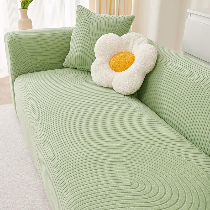 

Кремовый универсальный универсальный чехол для дивана, новый четырехсезонный универсальный эластичный утолщенный чехол для дивана с защитой от кошачьих царапин, полотенце 90—140cm