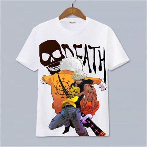 One Piece Anime Peripheral Clothes Shortsleeved Unisexs And Unisexs Cartoon Tshirt Y2k Cotton Print Tee Harajuku Streetwear Tops