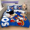 Sonic Hedgehog Artwork Print 3Pcs Bedding Setduvet Cover With 2 Bedropillowcase Home Birthday Gift