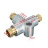 1Pcs Zinc Alloy Brake Line 3 Way T Piece Brake Pipe Connector With 3 X M8/M10 Male Short Nut For Car Brake Hoses Car Accessories