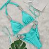 Shiny Sexy Bikinis Swimsuit With Rhinestones Women Swimwear Female Push Up Bikini Beach Swim Wear Bathing Suits Pool Bather 2026