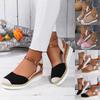 Strass Plateau Sandalen Für Damen Urlaub Slingback Pumps Keilabsatz Sandalen Für Damen Canvas Espadrille Sandalen Für Damen