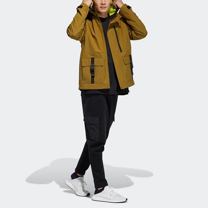 Adidas Jackets Men's Brown Hooded Moderate Workwear GP0989