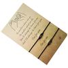 Simple Heart-shaped Wax Thread Knitting Blessing Card Lovers Bracelet Gift Set