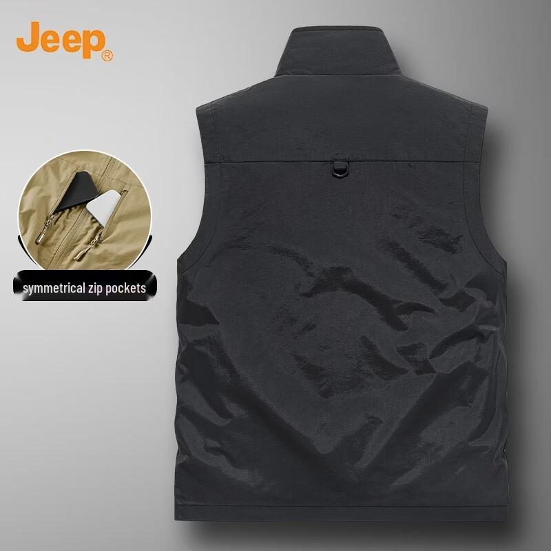 Jeep Men's Multi-pocket Outdoor Fishing Vest
