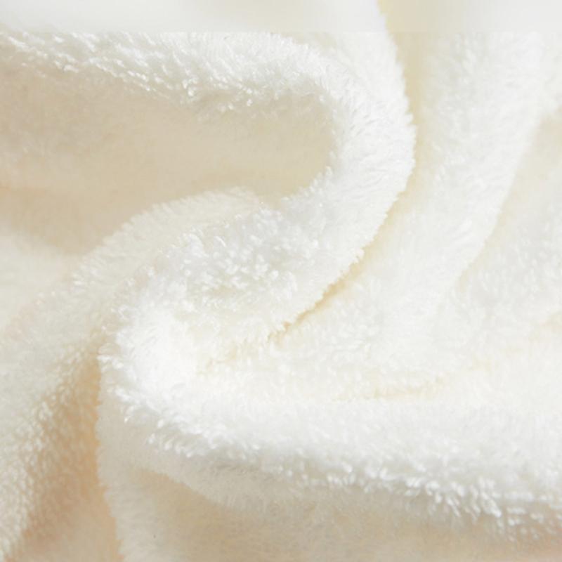 2Pack Hanging Gooses Shape Hand Towels Soft Corals Fleece Absorbent Kids Cleaning Wipe for Bathroom Kitchen Towel