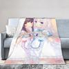 Anime N-Nekopara Stuff Blanket Ultra-Soft Coral Fleece Plush  Throw Blankets Relax Rug Piece